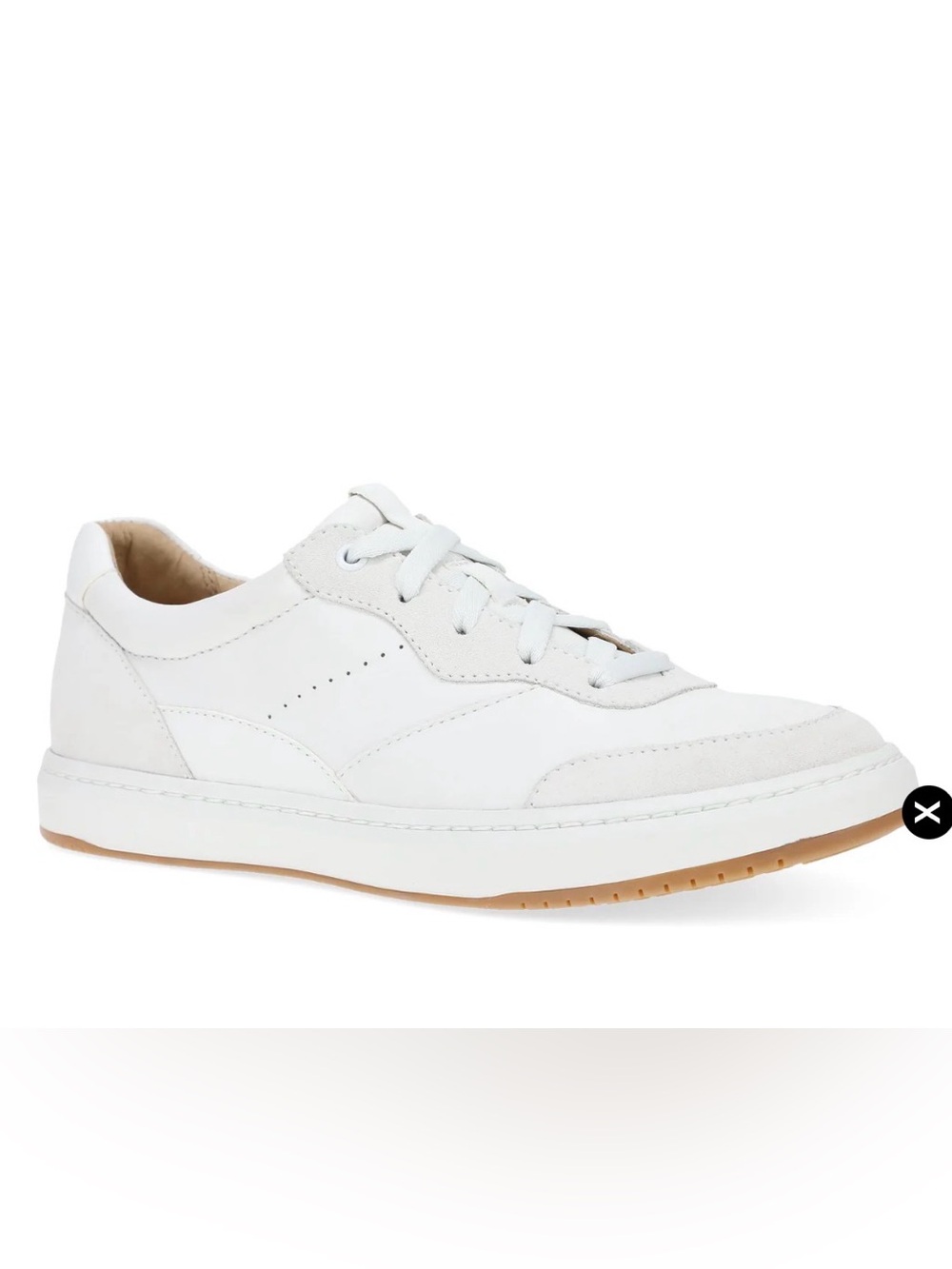 NWOT Dansko Josey White Nappa Sneaker, Size 41 (10)